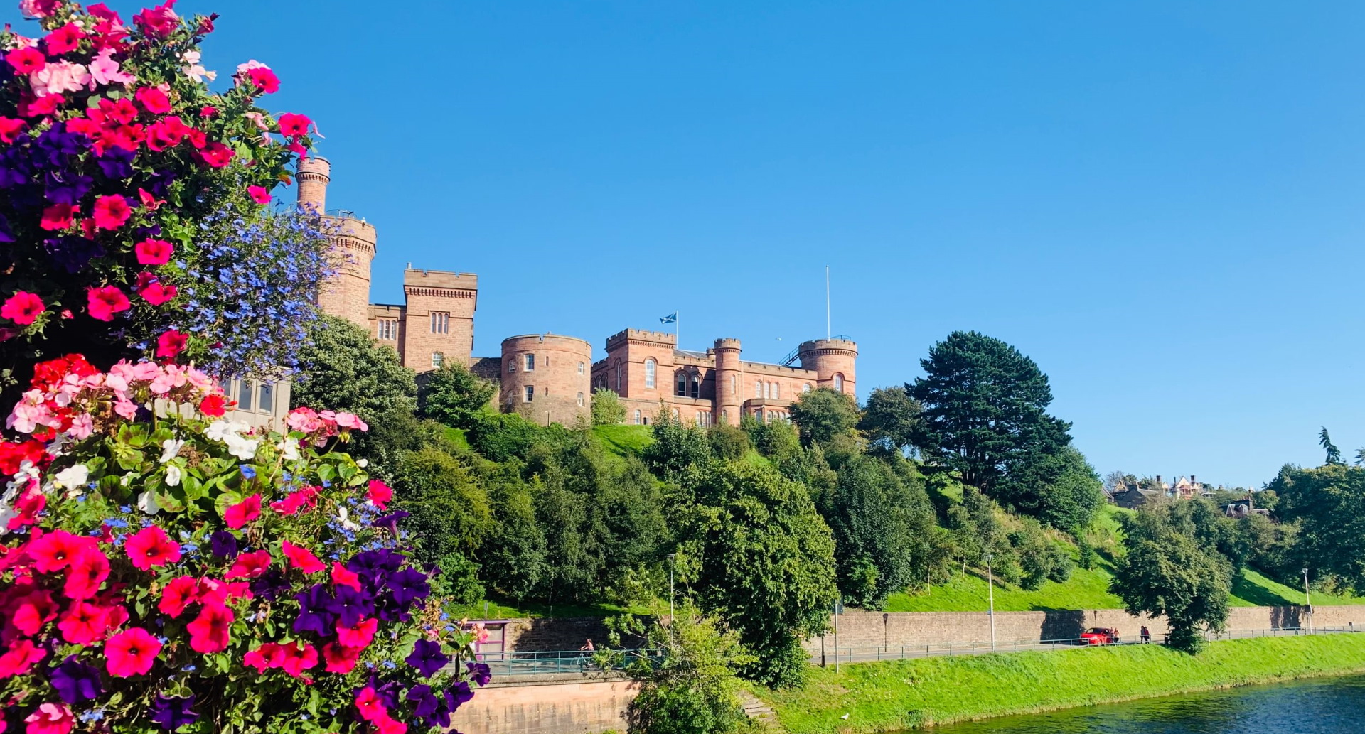 Inverness Castle in spring